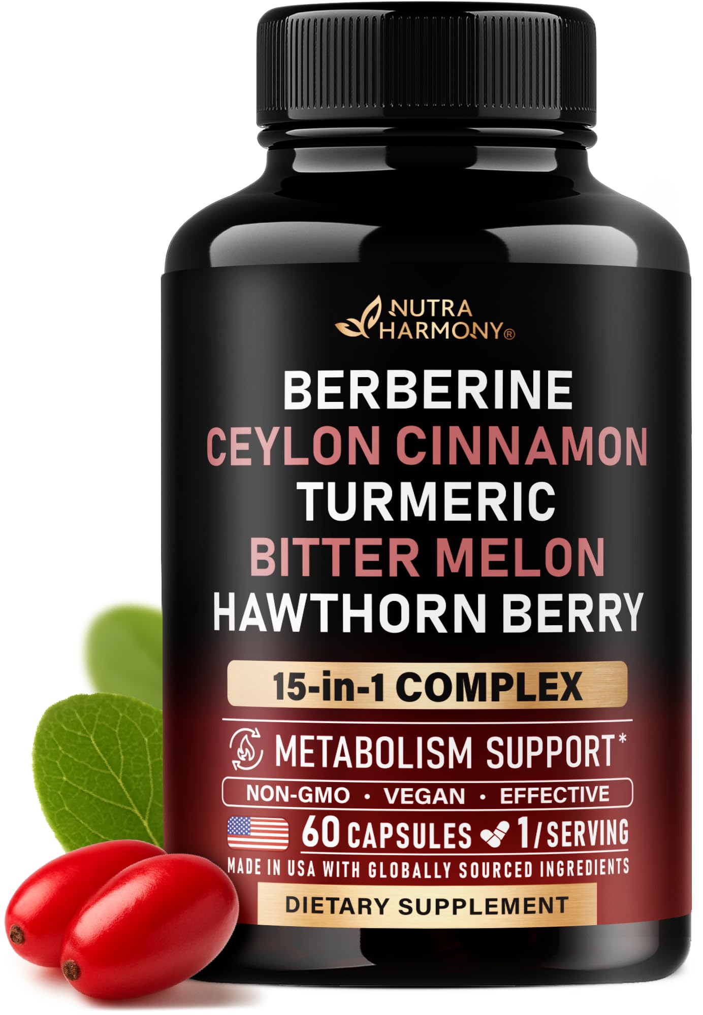 Berberine Metabolic Support Supplement | Heart & Energy

