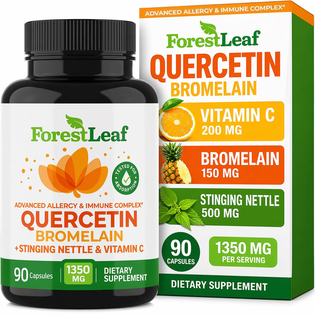 ForestLeaf Quercetin with Bromelain Capsules Immune Support

