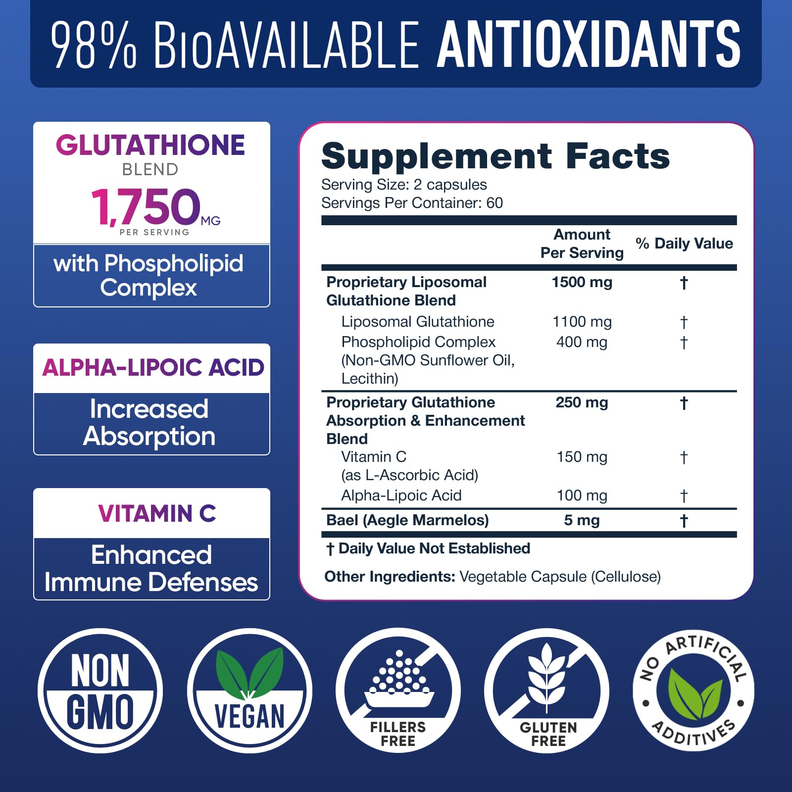 Liposomal Glutathione Supplement with Vitamin C

