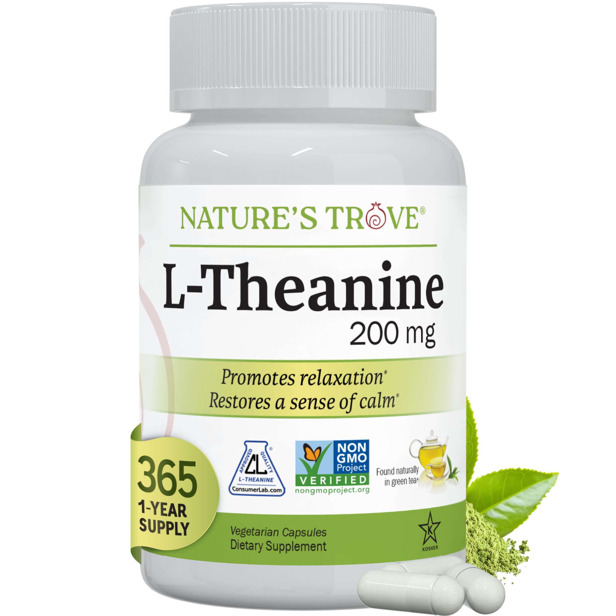 Nature's Trove L-Theanine Supplement

