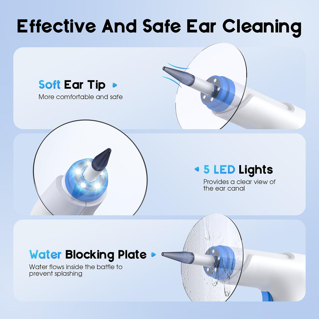 Electric Ear Cleaning Kit with Light for Ear Wax Removal

