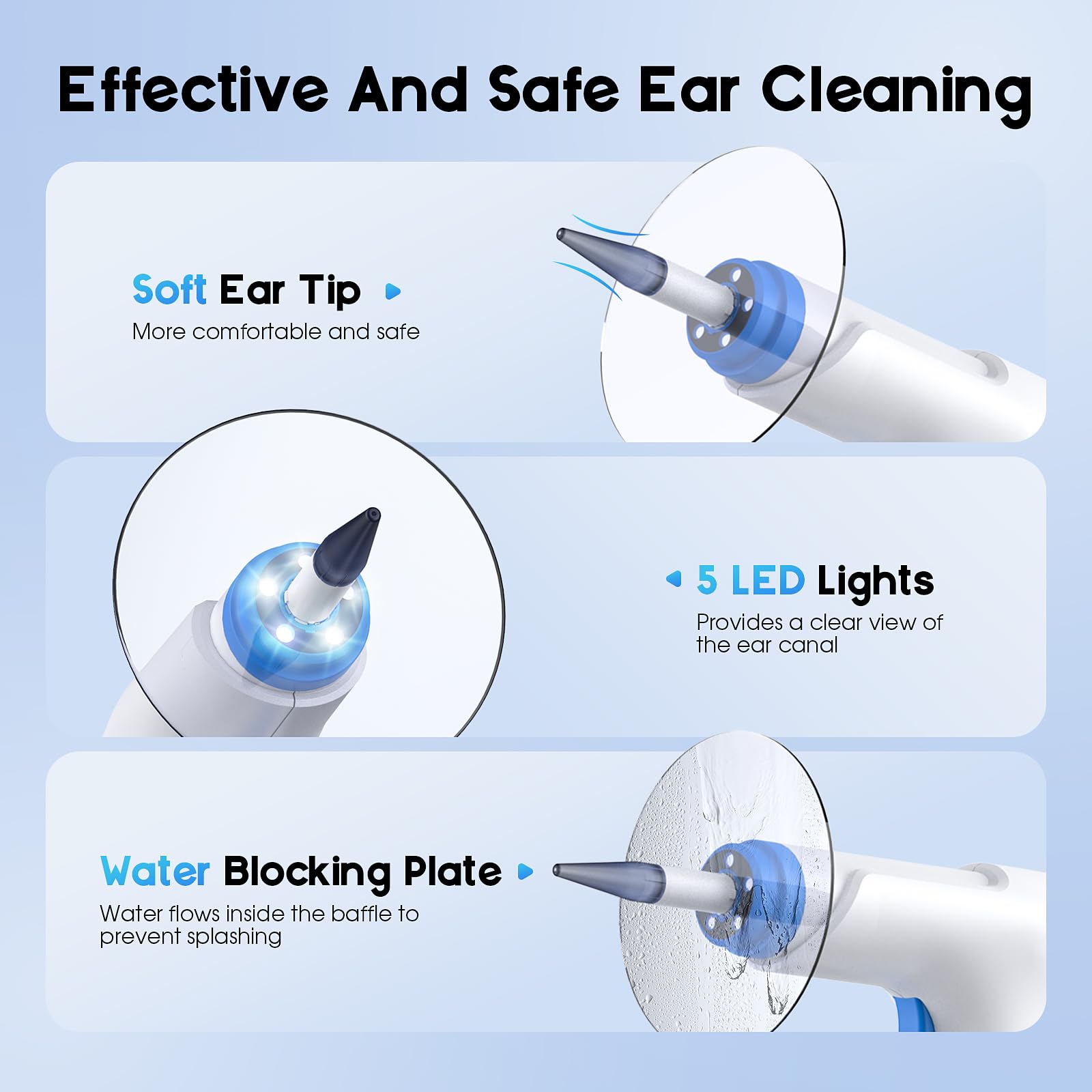 Electric Ear Cleaning Kit with Light for Ear Wax Removal

