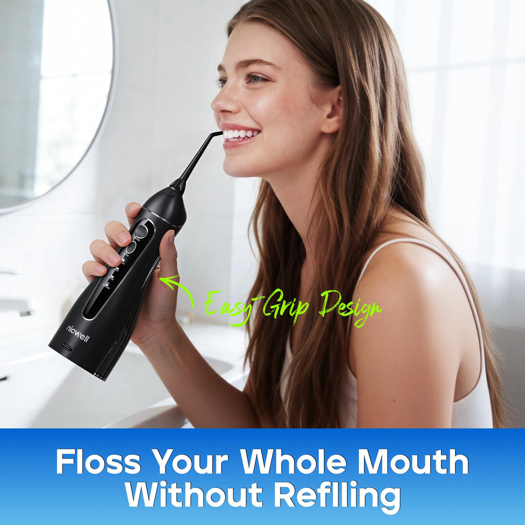 Nicwell Water Dental Flosser - 4 Modes, 11 Pressure Settings

