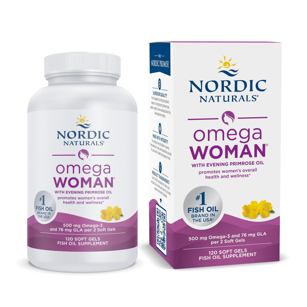 Nordic Naturals Omega Woman Lemon-Omega-3 + Evening Primrose

