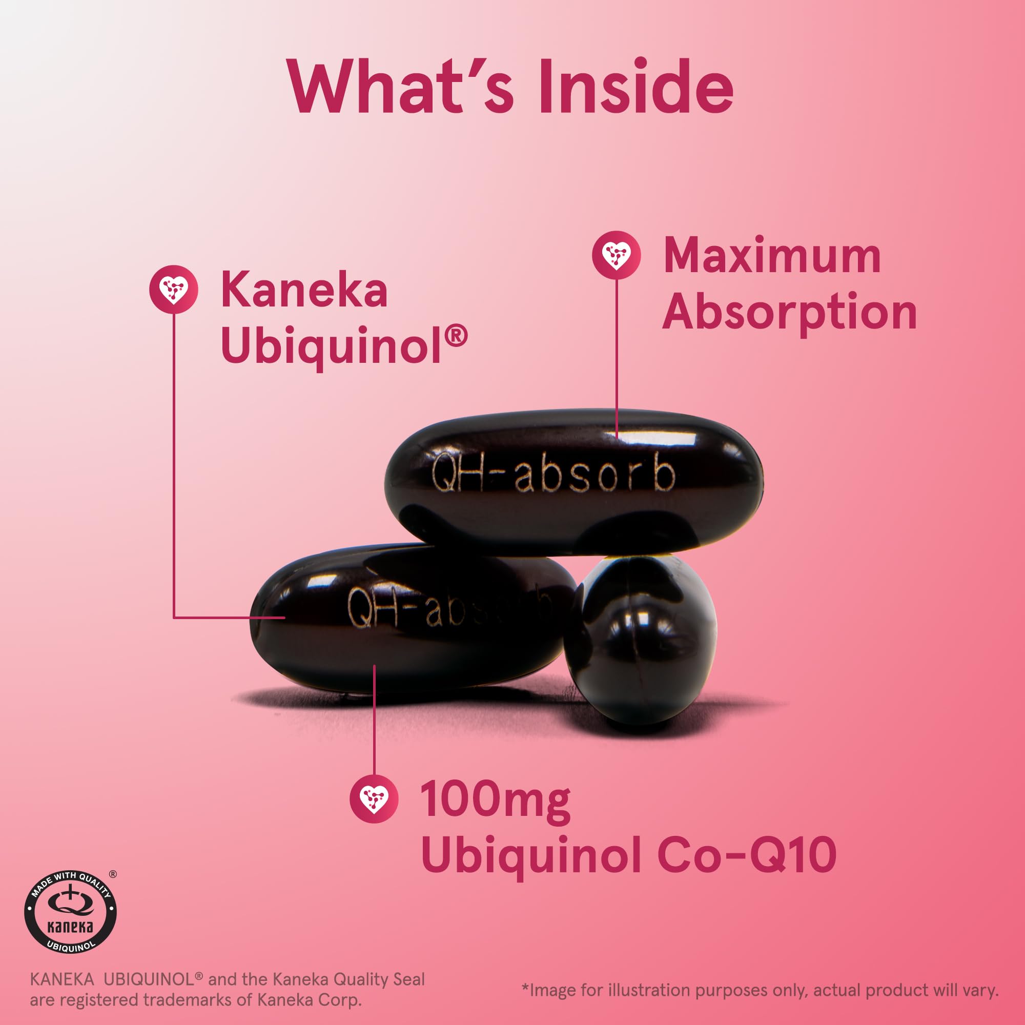 Jarrow QH-Absorb Ubiquinol 100 mg Softgels

