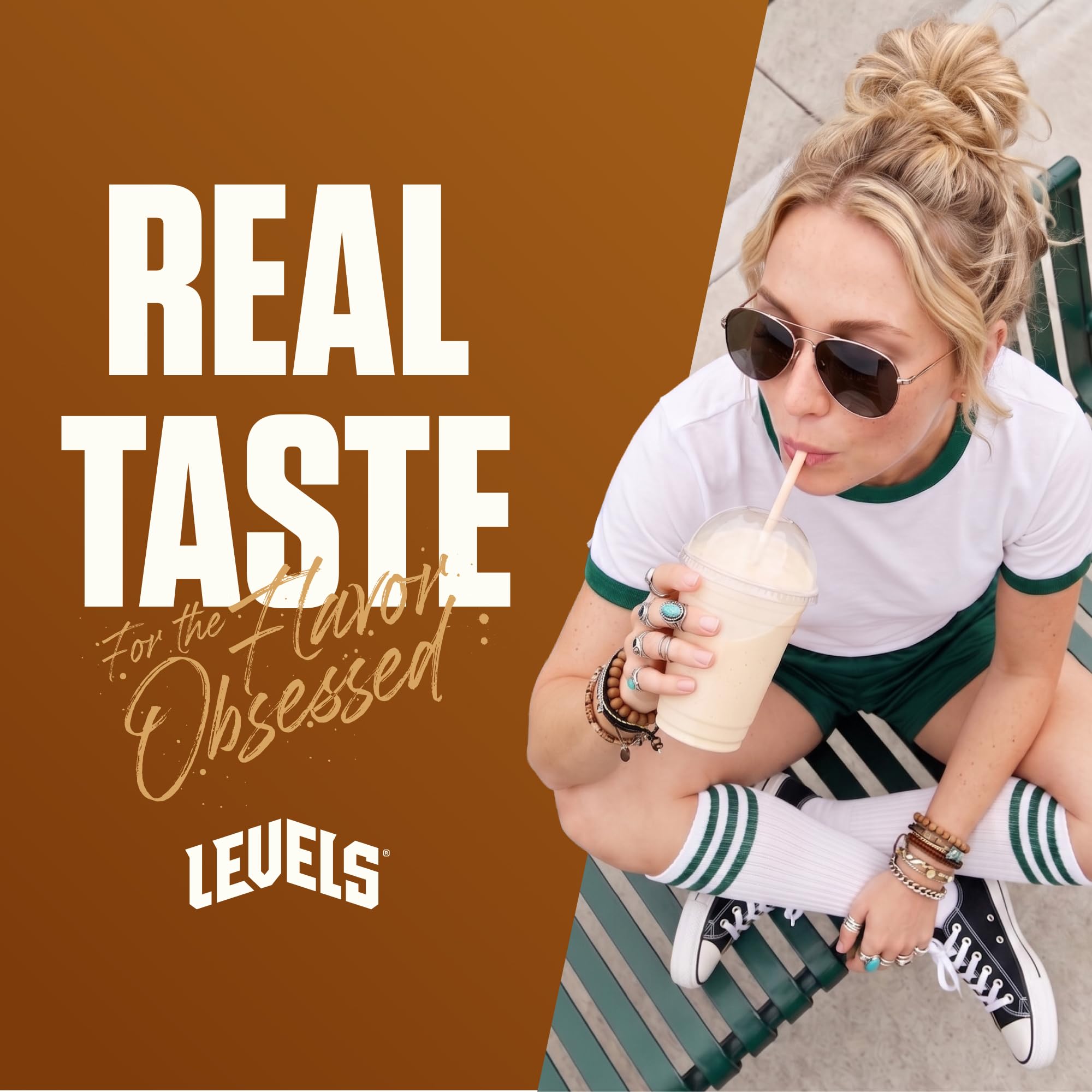 Levels Grass-Fed Whey Protein Powder No Artificials

