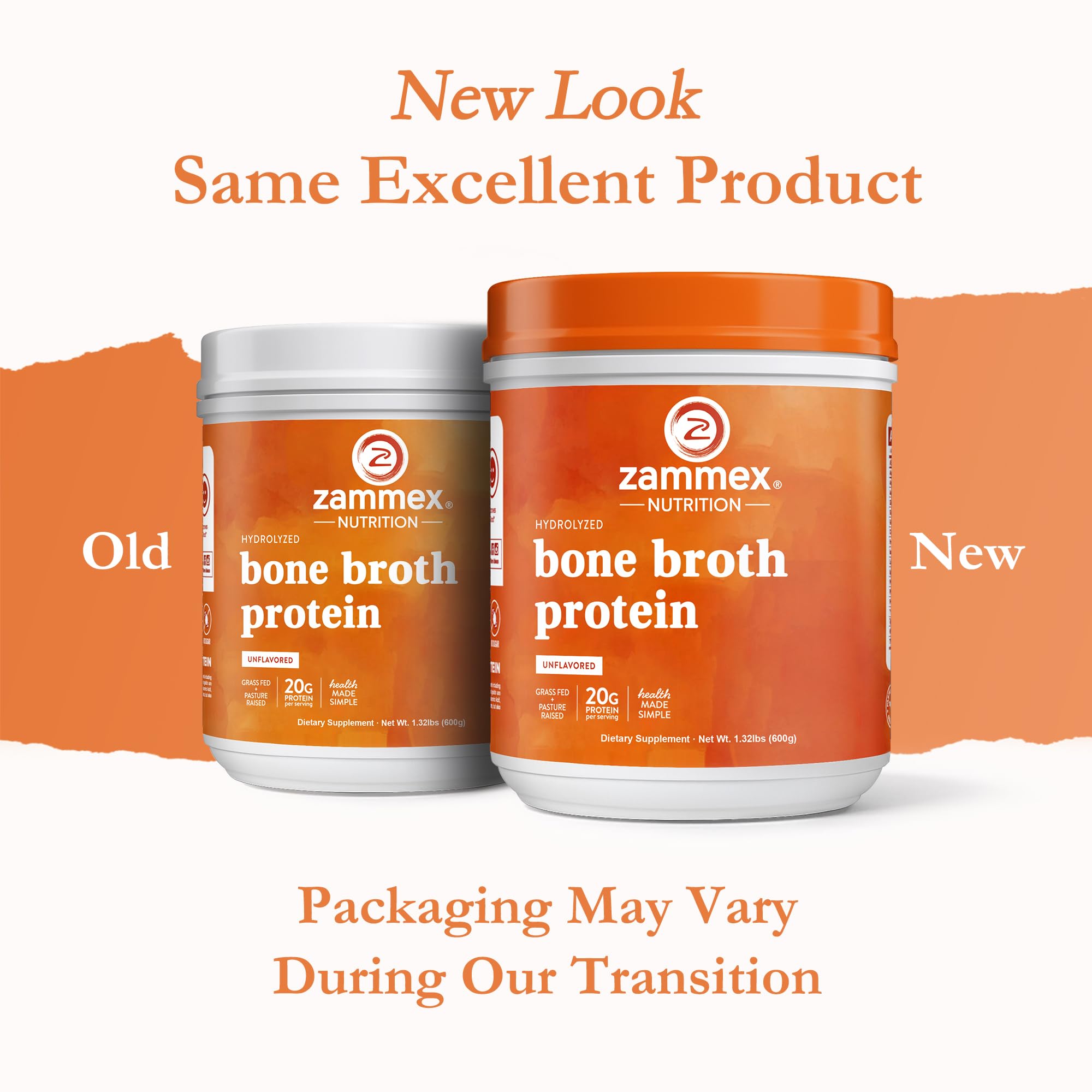 Zammex Grass-Fed Beef Bone Broth Protein Powder

