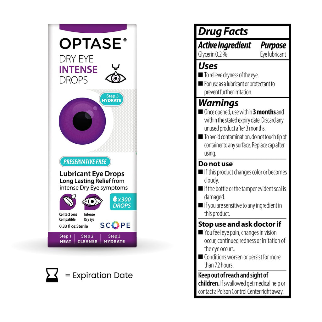 OPTASE Preservative-Free Dry Eye Drops for Sensitive Eyes


