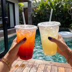 VITEVER Clear Plastic Cups with Lids and Straws – BPA Free

