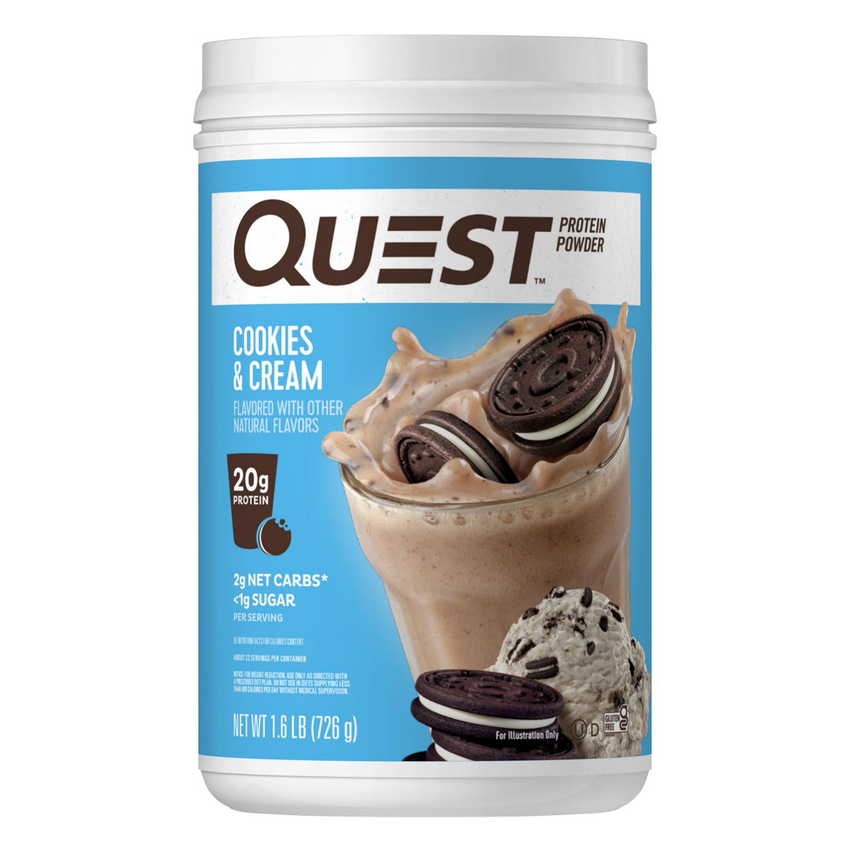 Quest Nutrition Protein Powder - 24g Protein, 3g Net Carbs, Gluten Free