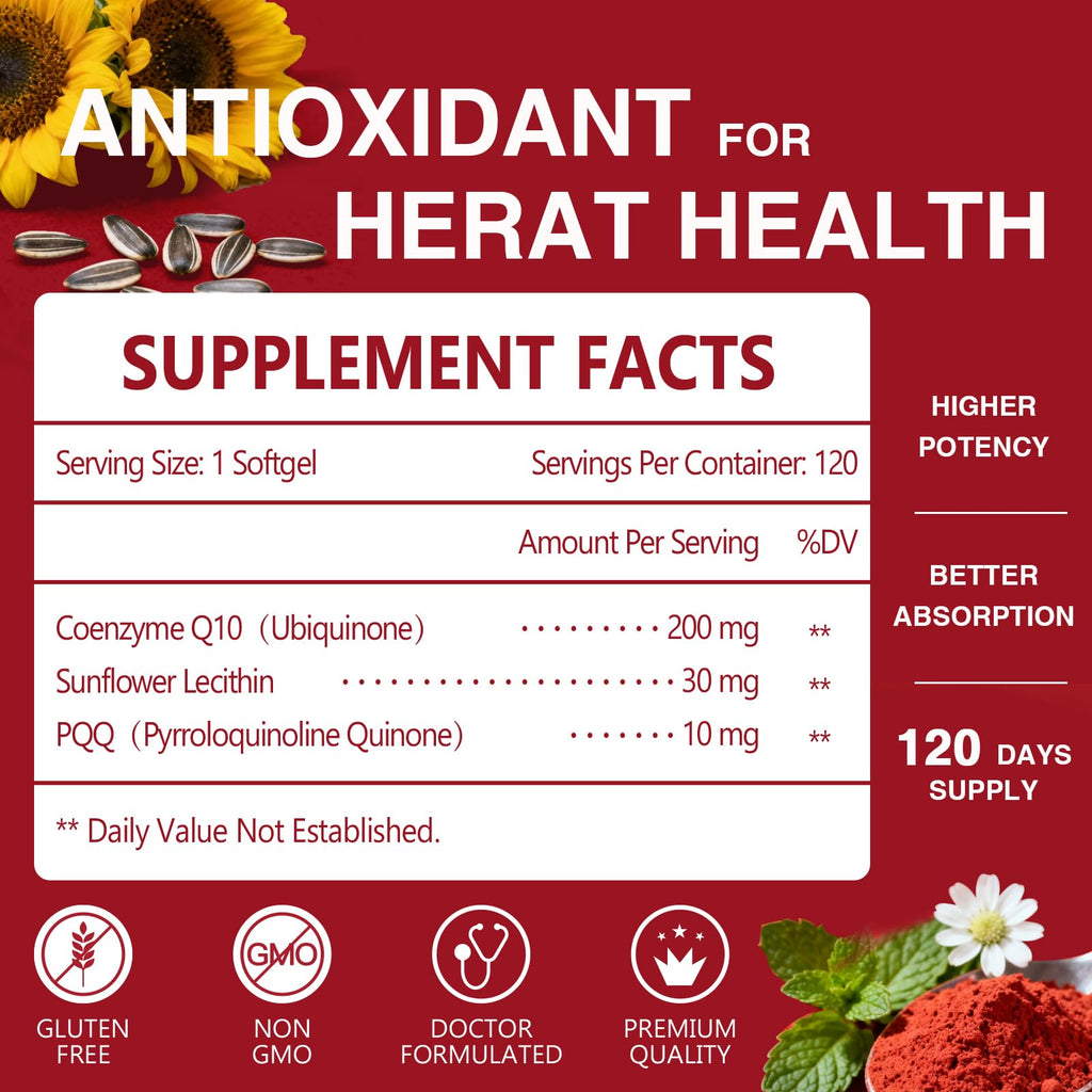 Nature Target CoQ10 Softgels with PQQ and Organic Olive Oil

