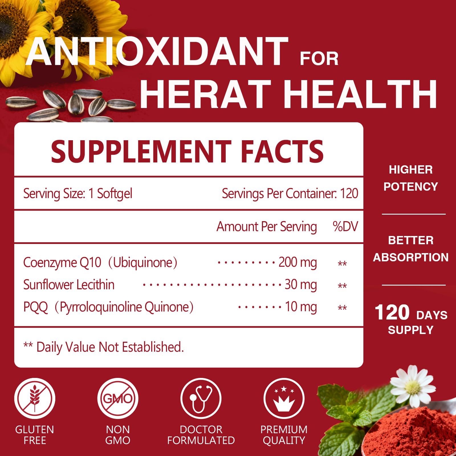 Nature Target CoQ10 Softgels with PQQ and Organic Olive Oil

