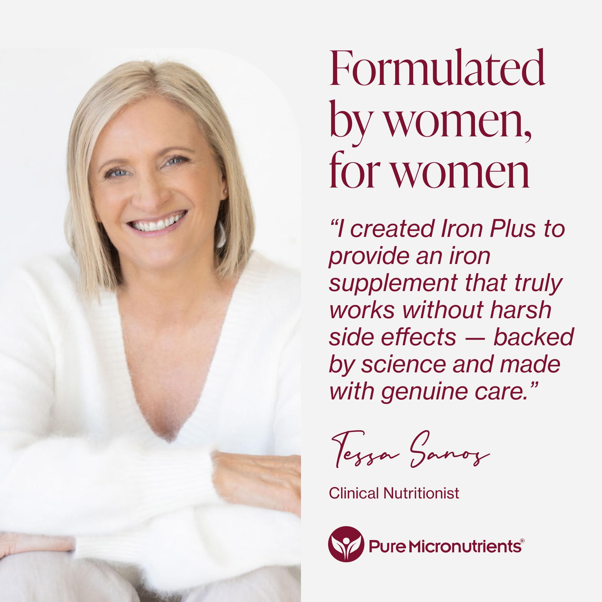 Iron Supplement for Women | Chelated Iron Bisglycinate


