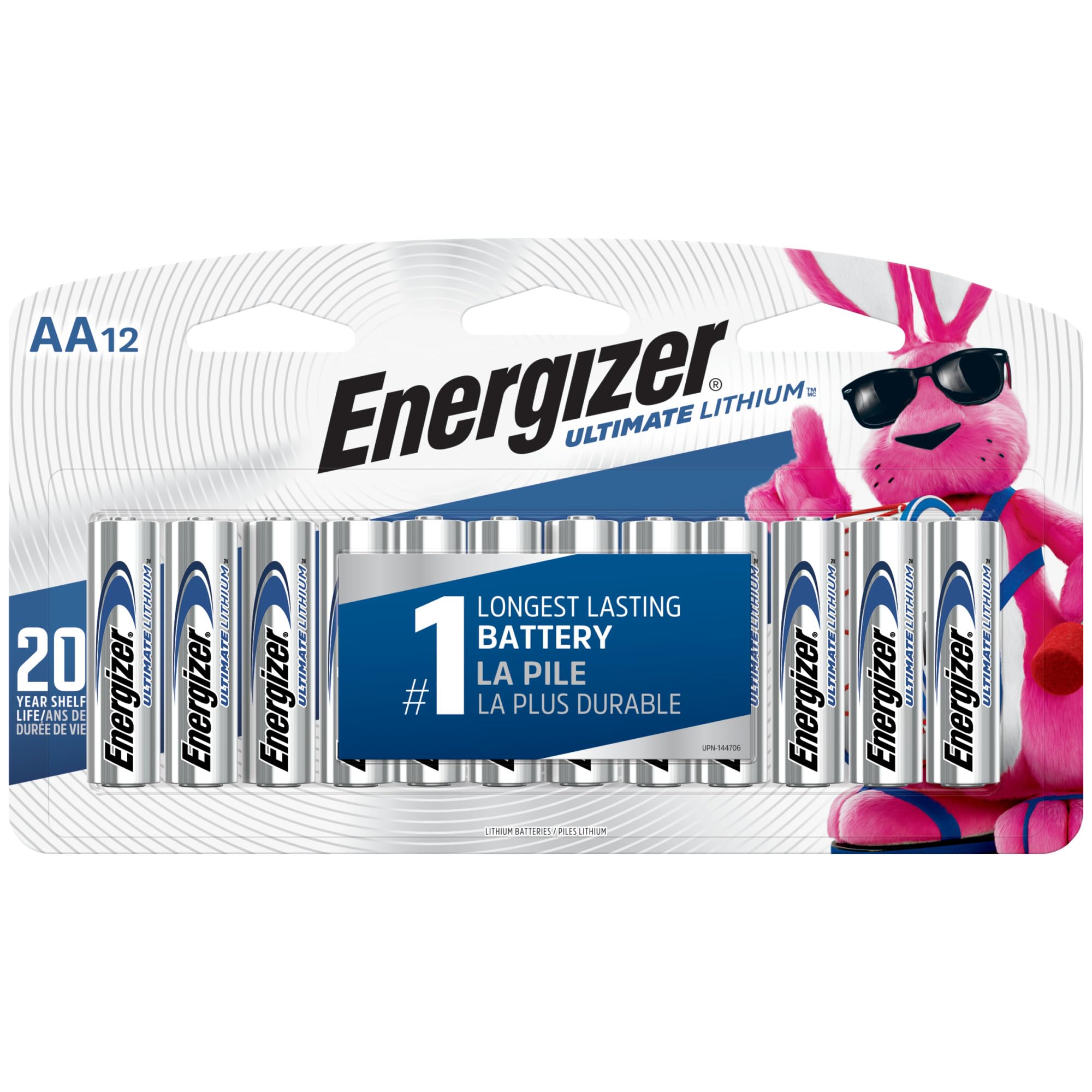 Energizer Ultimate Lithium AA Batteries Long-Lasting Power

