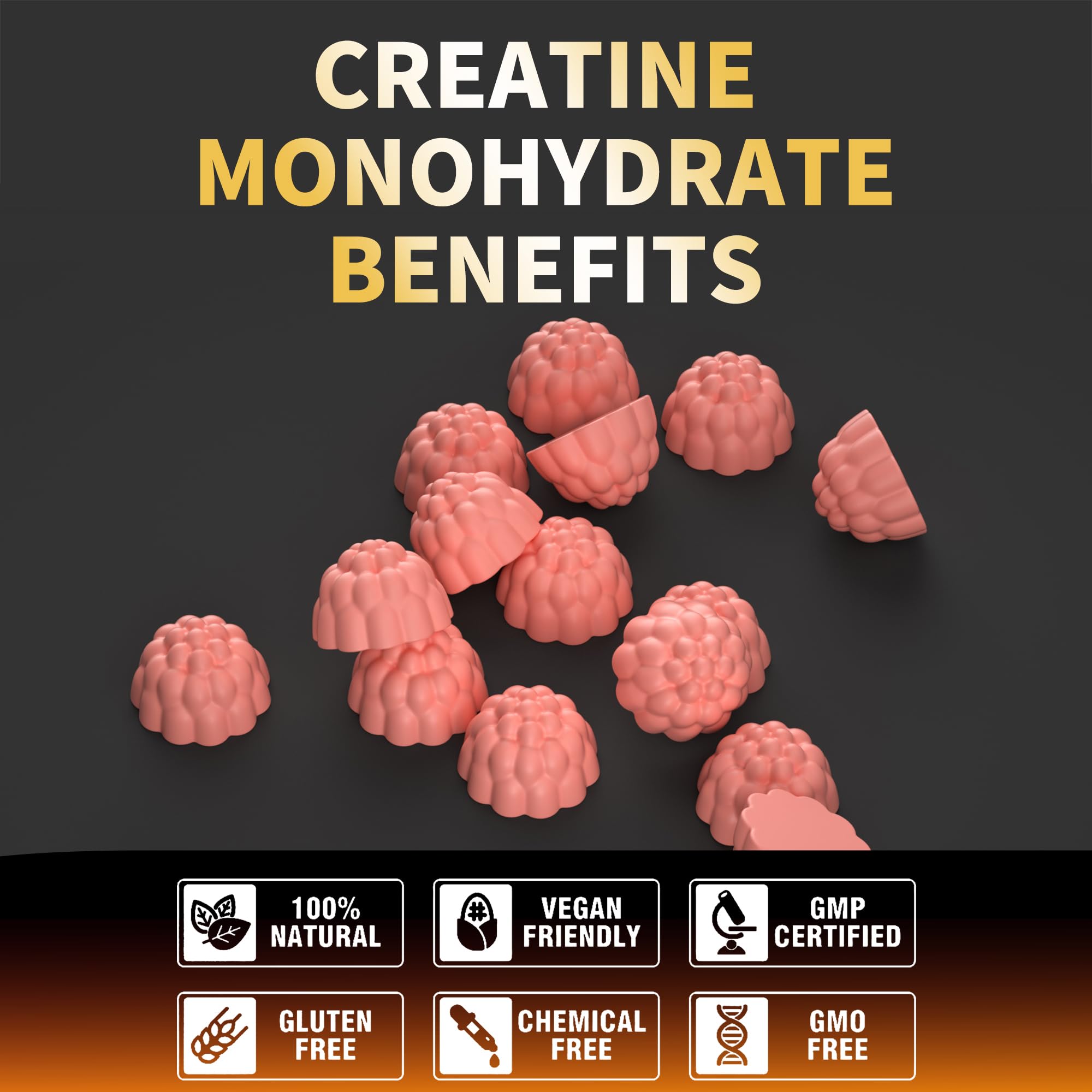 Nutravita Creatine Monohydrate Gummies NSF Certified

