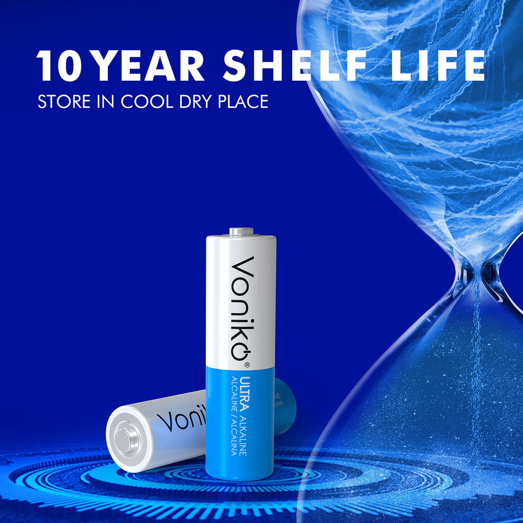 Voniko AA Alkaline Batteries - Premium Long-Lasting Power

