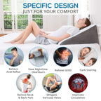 SASTTIE Memory Foam Wedge Pillow for Sleep

