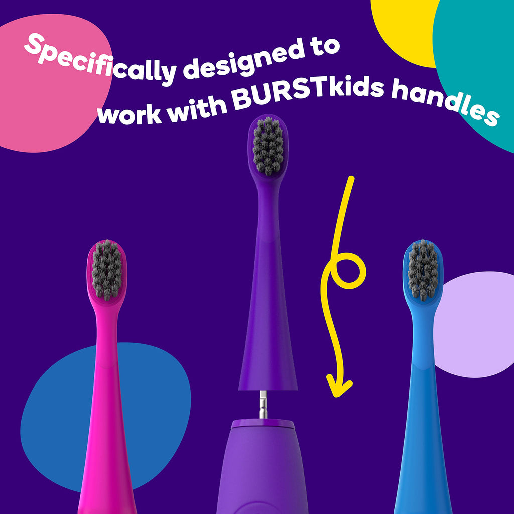 BURST Replacement Heads for Kids Electric Toothbrush

