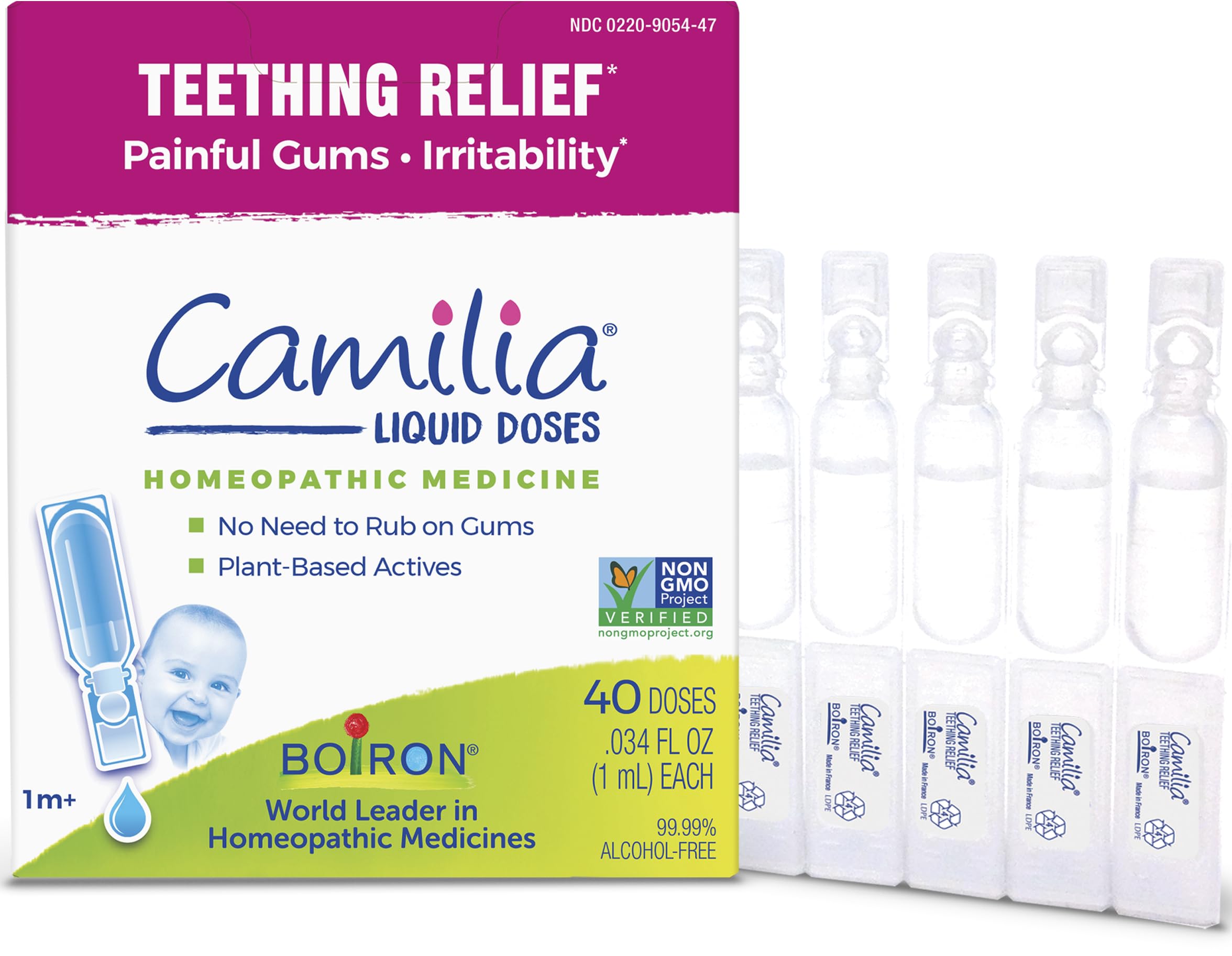 Boiron Camilia Teething Drops for Babies Pre-Measured Liquid Doses