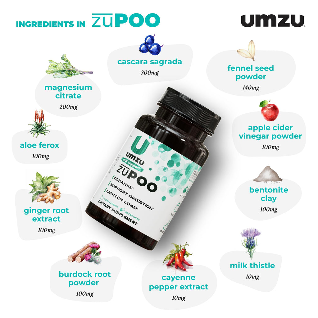 UMZU Gut Cleanse Detox Plant-Based Digestive Support

