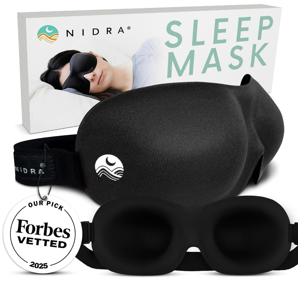 Nidra Contoured Sleep Mask - Zero Pressure, Light Blocking

