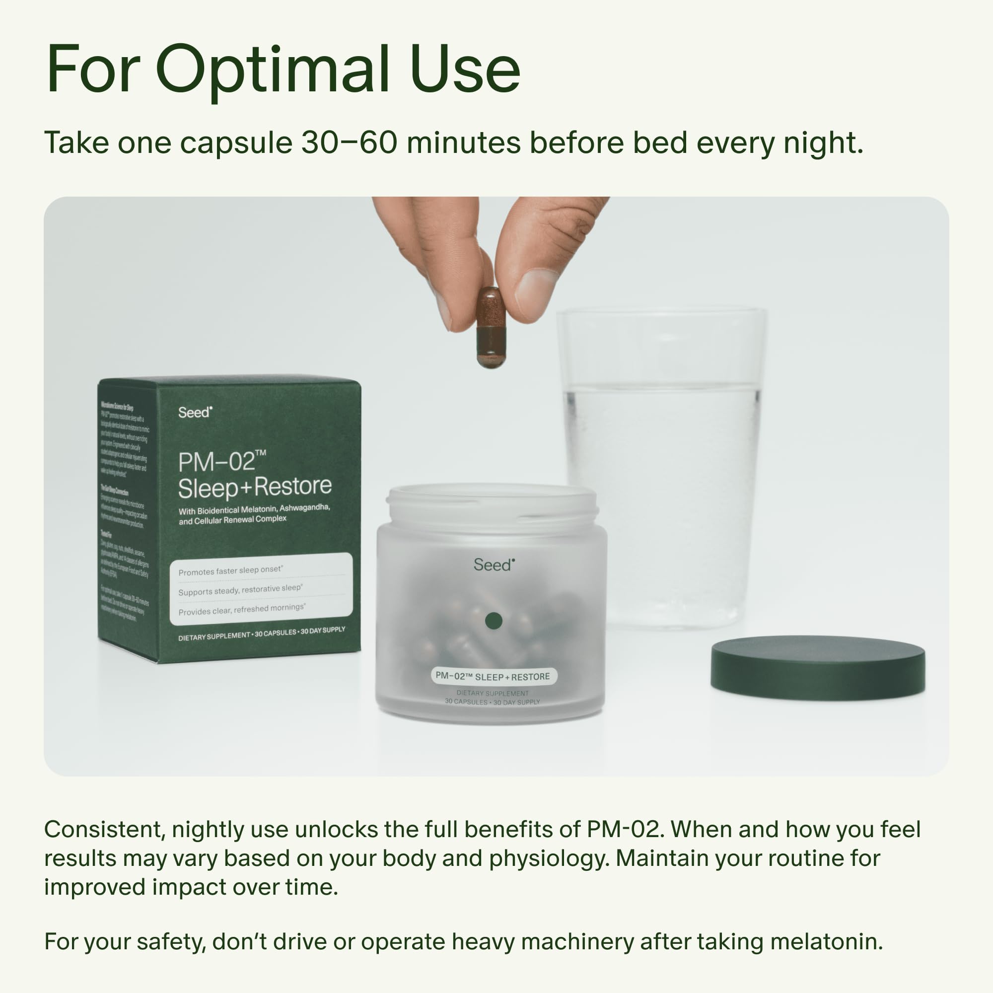 Seed Sleep Support for Adults

