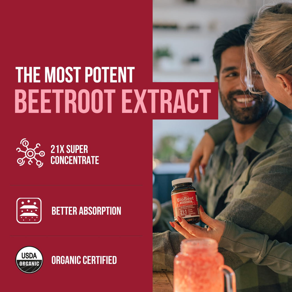 BioBeet Max Strength Beet Root Capsules | BioPerine

