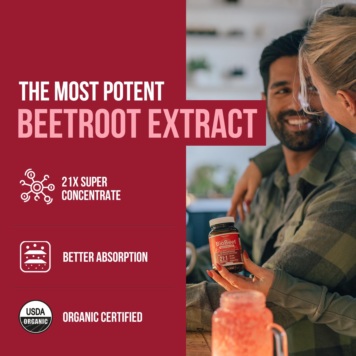 BioBeet Max Strength Beet Root Capsules | BioPerine

