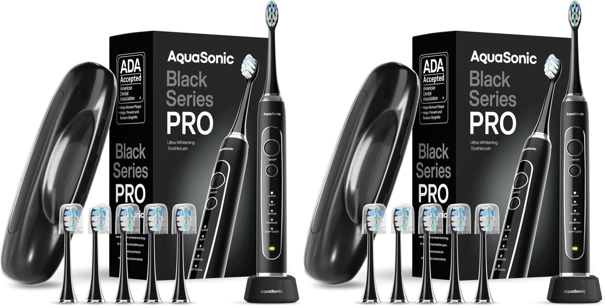 Aquasonic Black Series Ultra-Whitening Electric Toothbrush