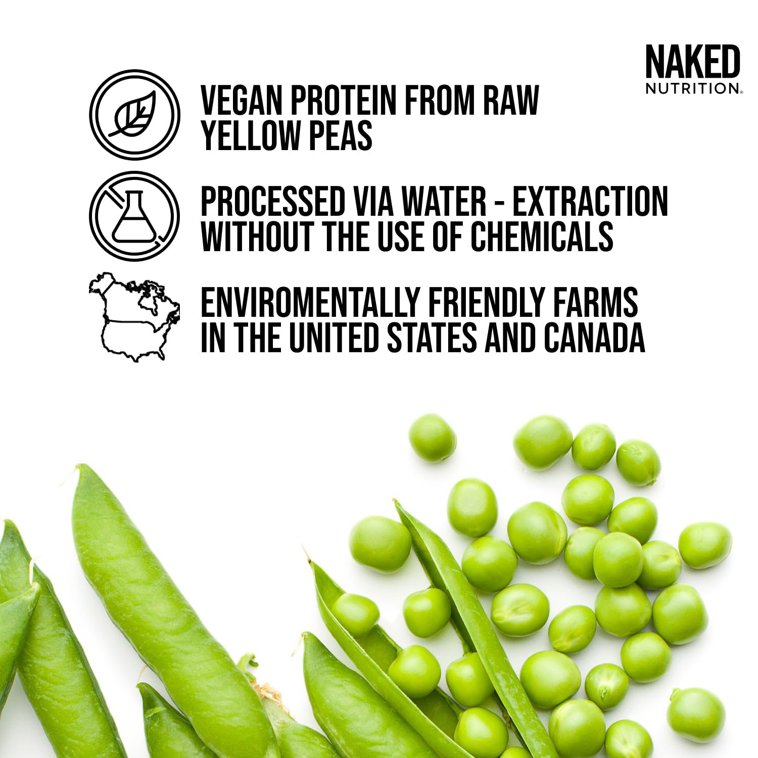 NAKED Pea Protein Powder - 100% Pea Protein Isolate

