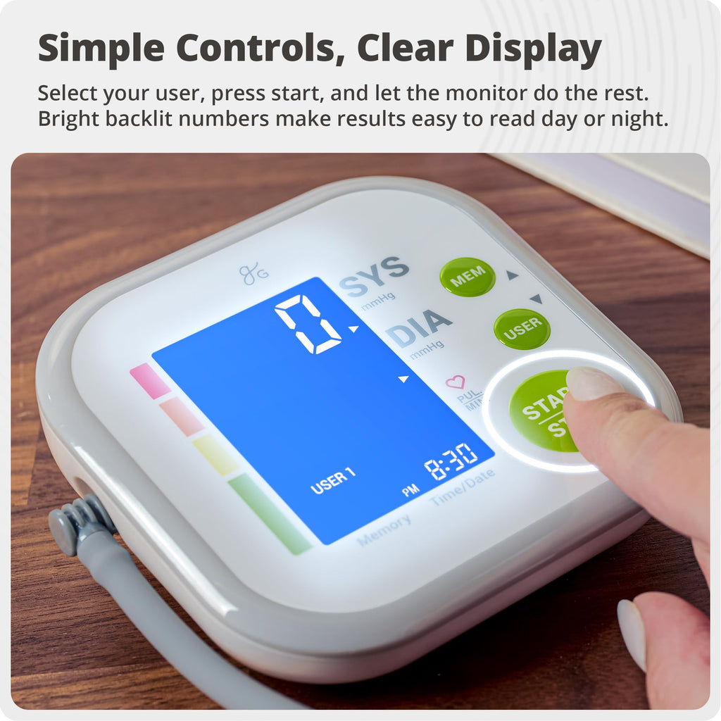 Greater Goods Blood Pressure Monitor Auto Push-Button

