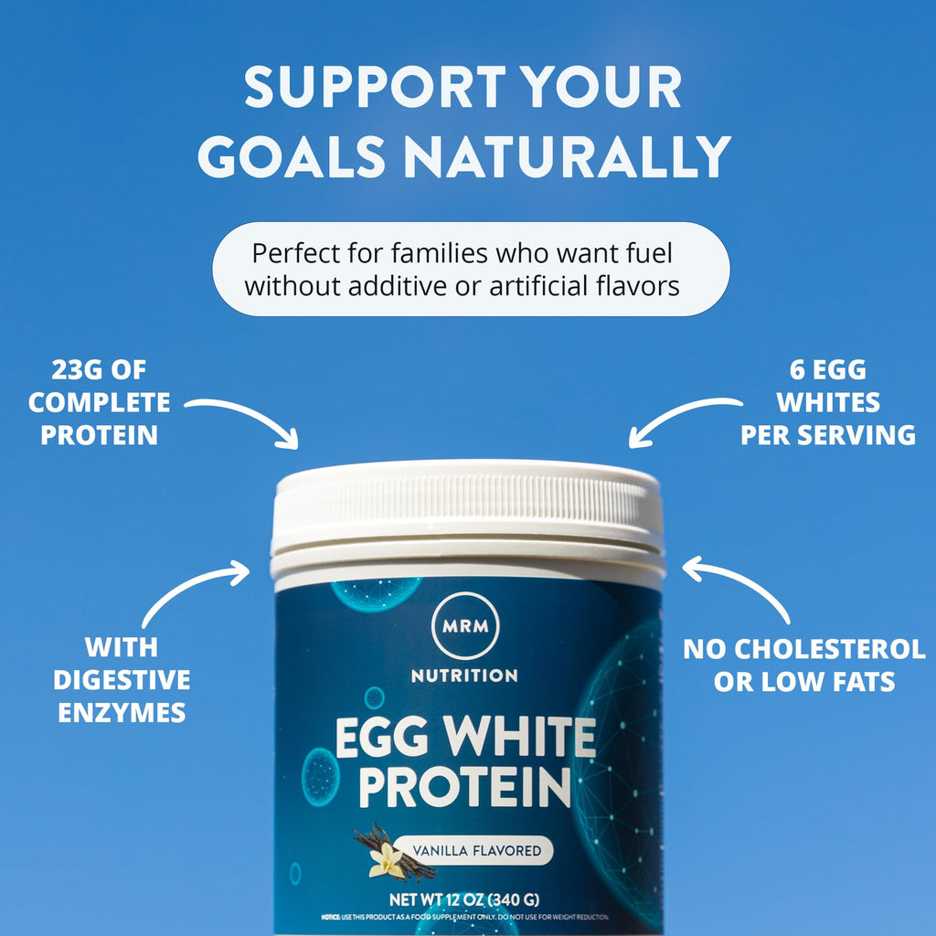 MRM Nutrition Egg White Protein Powder - Dairy Free & Gluten Free

