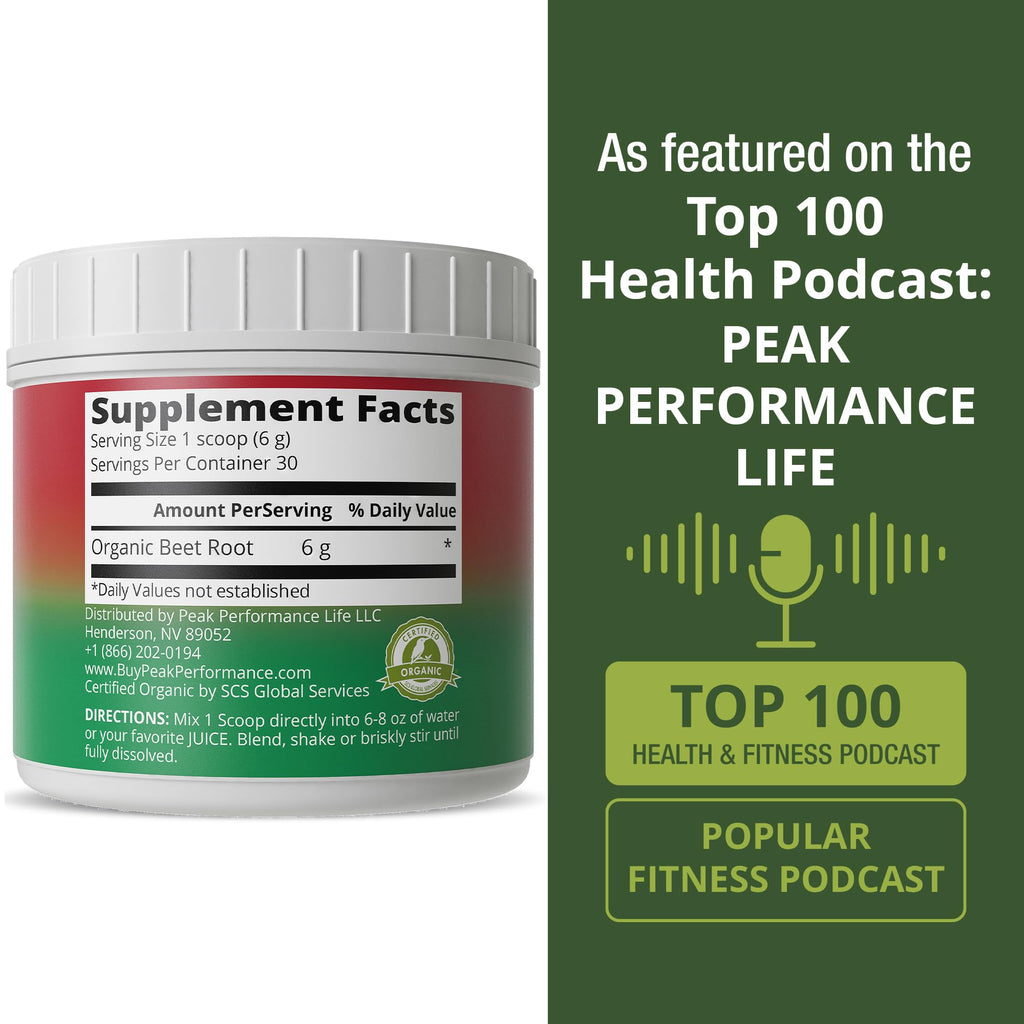 Organic Beetroot Powder - Pure Nitric Oxide Support

