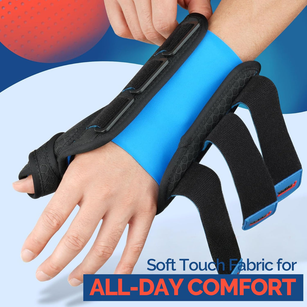 FEATOL Thumb Spica Splint for Carpal Tunnel & De Quervain

