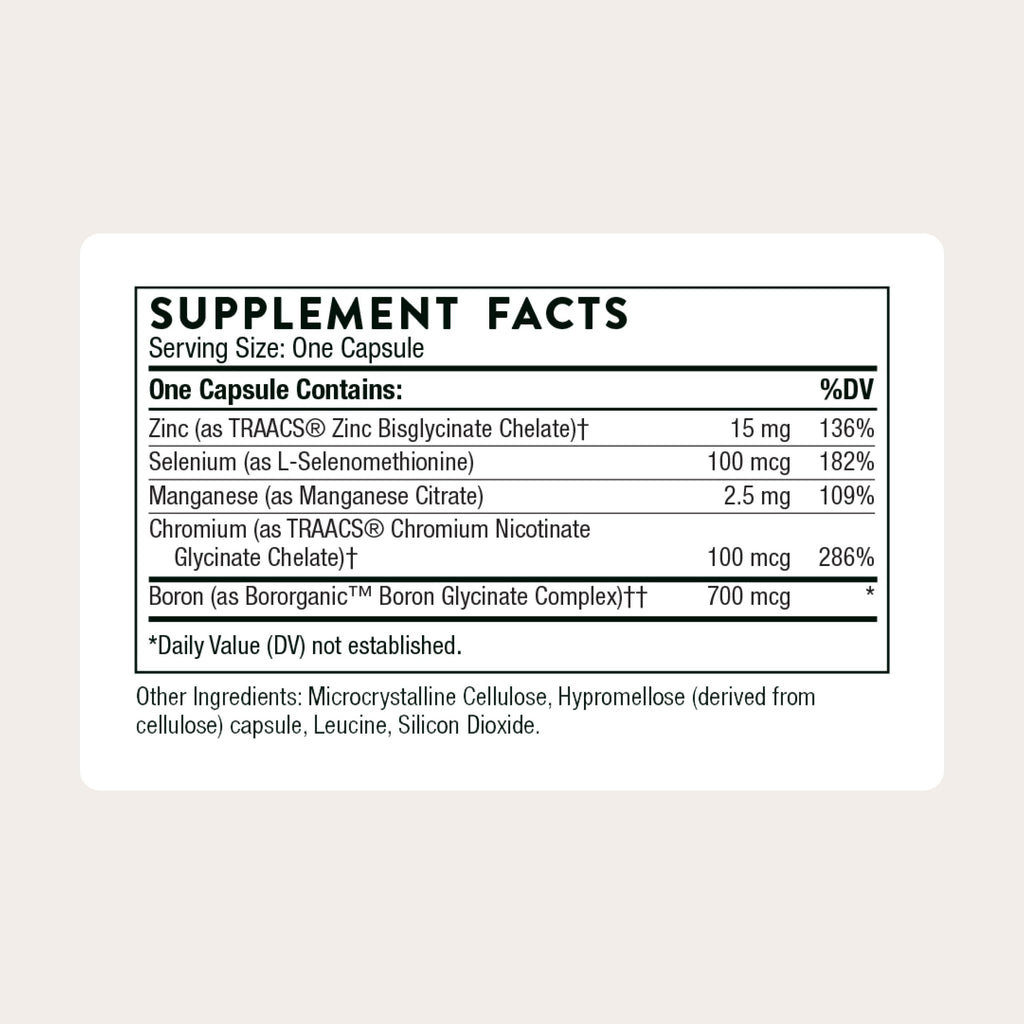 Thorne Mineral Support Complex | Reliable Mineral Formula

