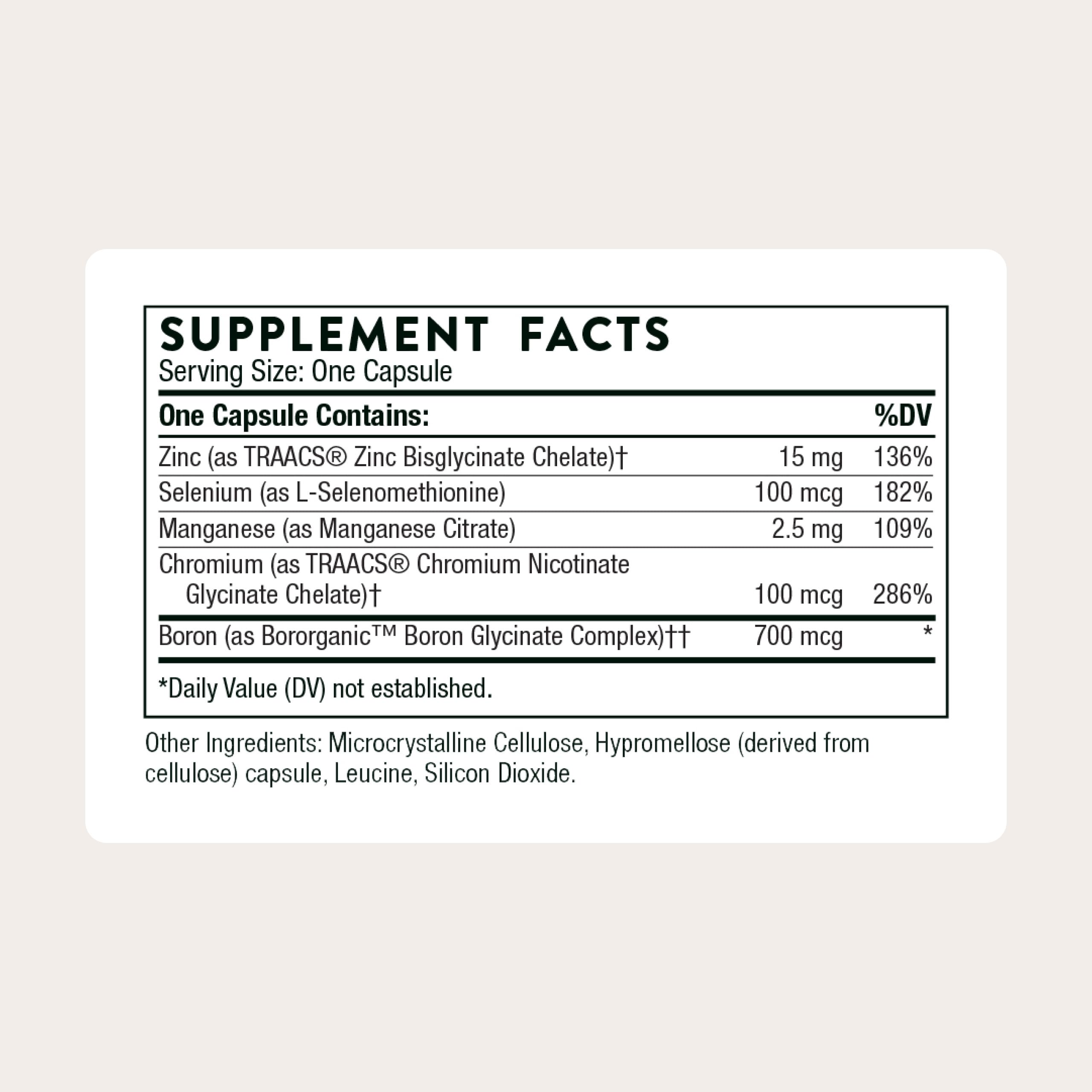 Thorne Mineral Support Complex | Reliable Mineral Formula

