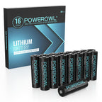 Powerowl Lithium AA Battery 1.5V Non-Rechargeable 3400mAh Long-Lasting Batteries