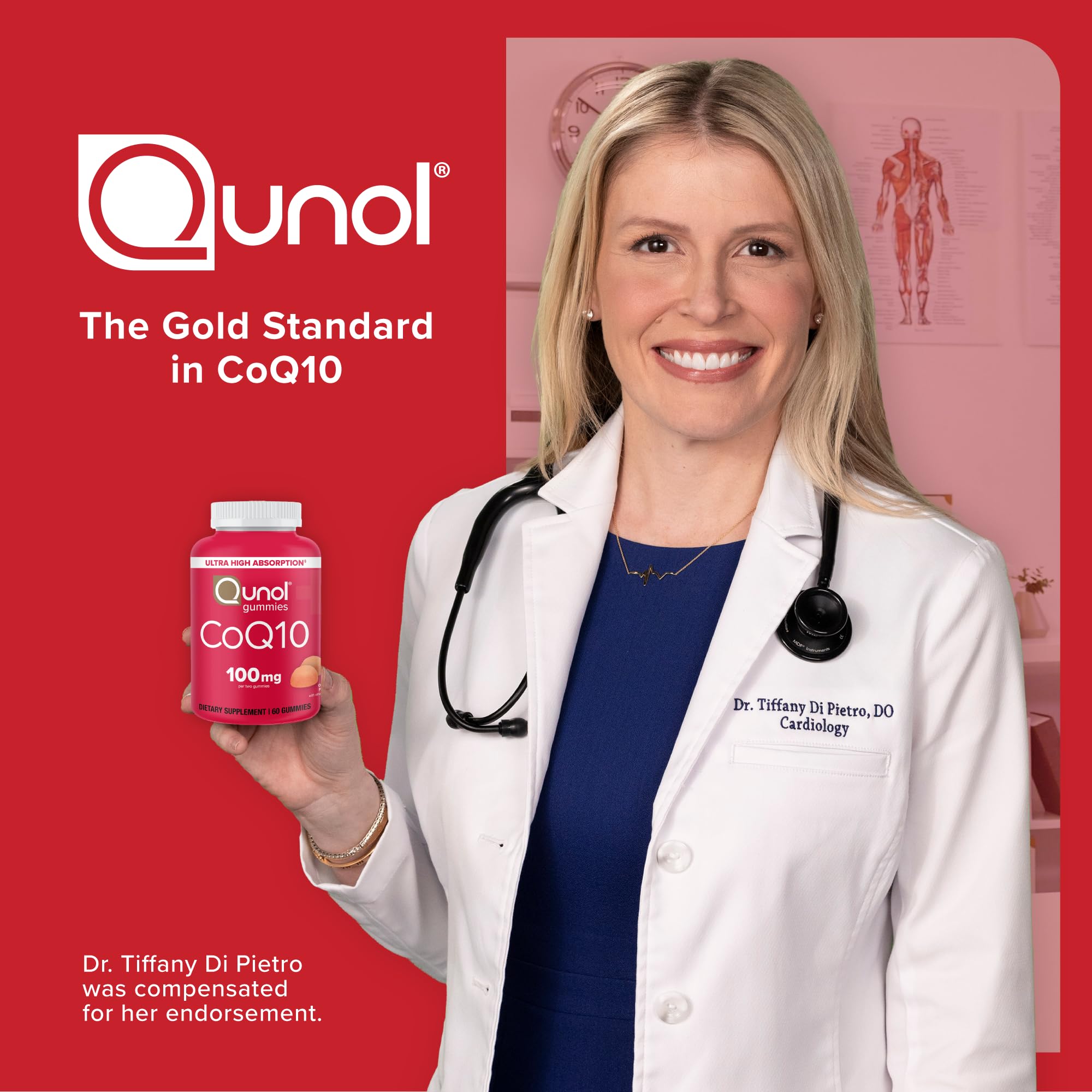 Qunol CoQ10 Gummies 100mg Ultra High Absorption

