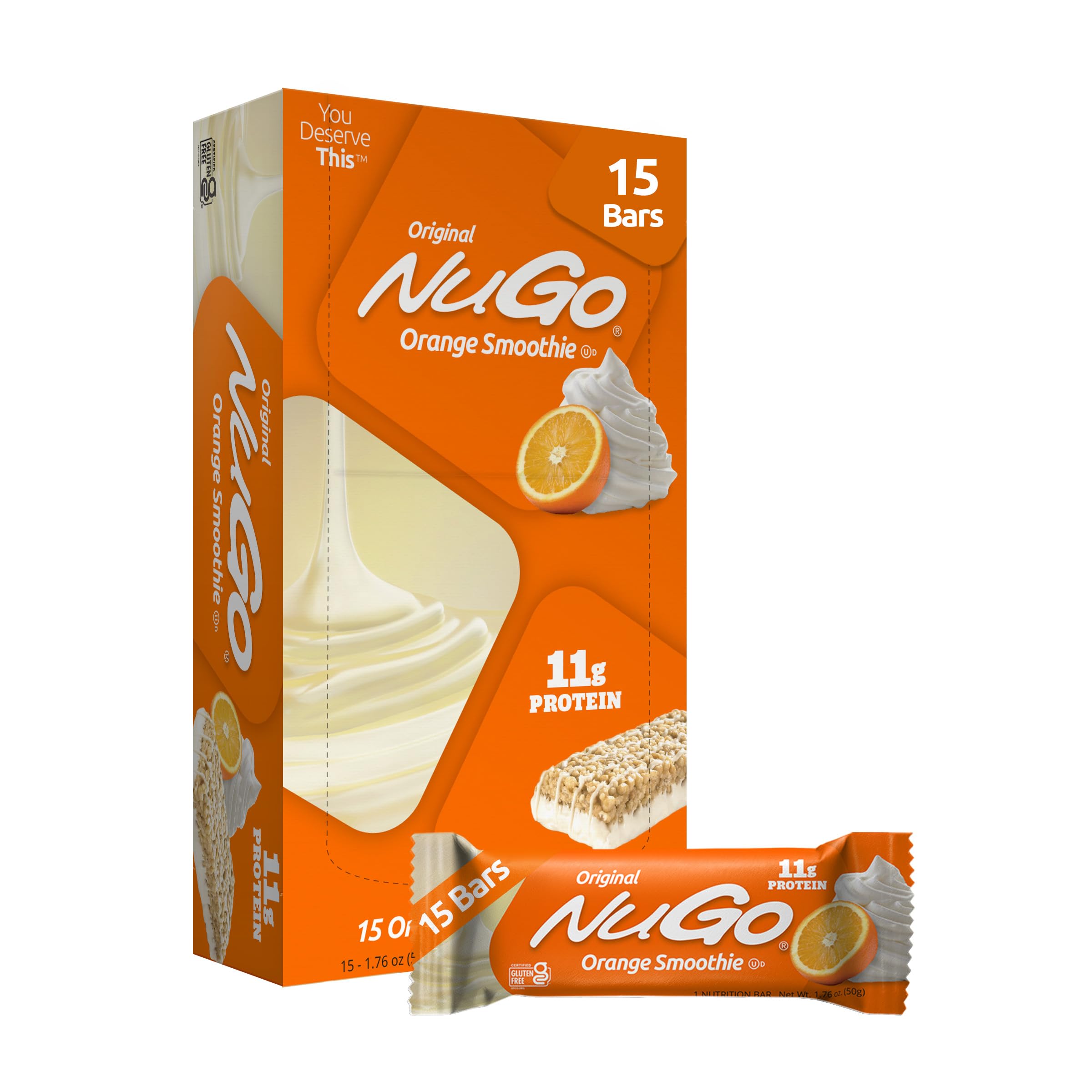 NuGo Original Protein Bar, Gluten Free, Non-GMO
