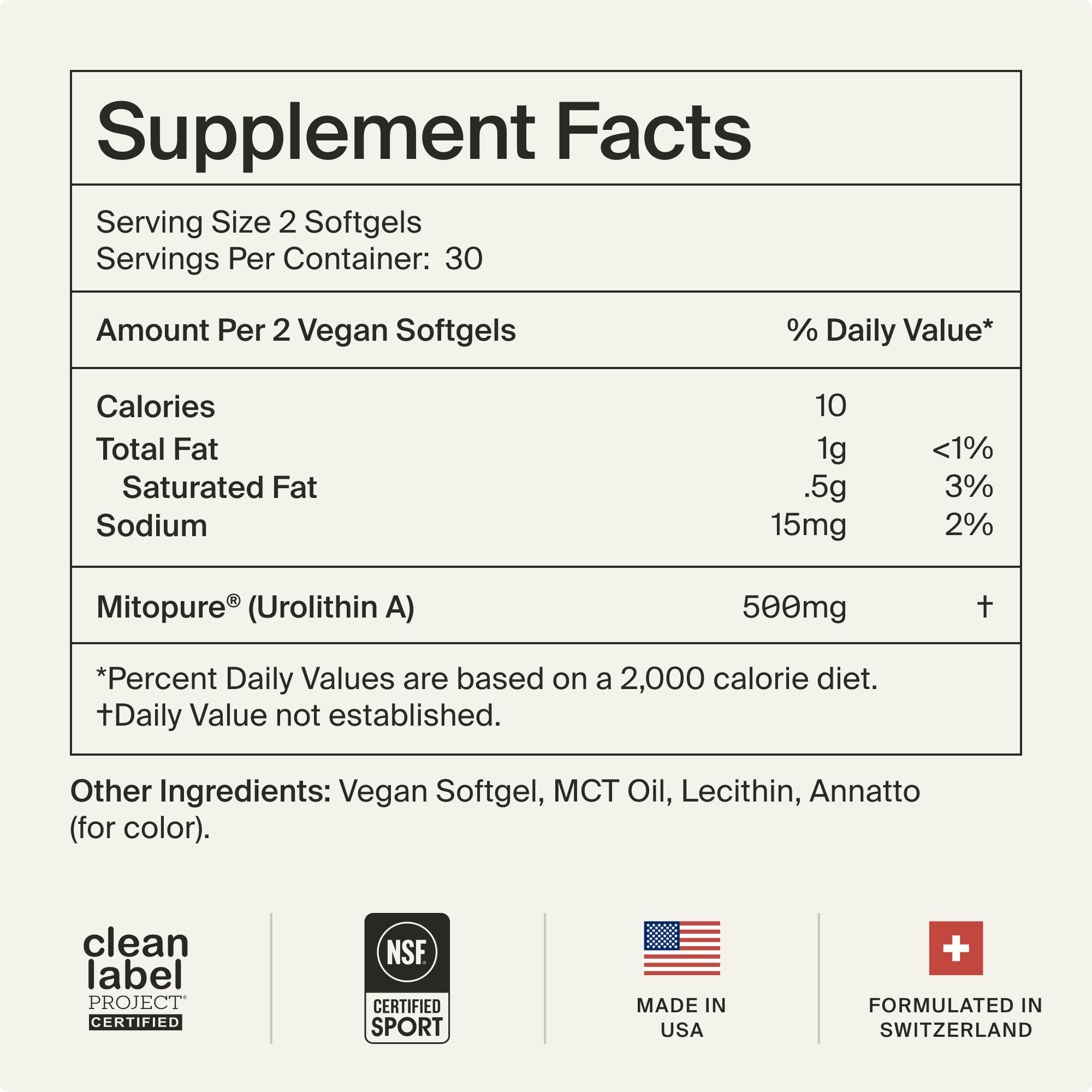 Timeline Mitopure Urolithin A Softgels | Cellular Health

