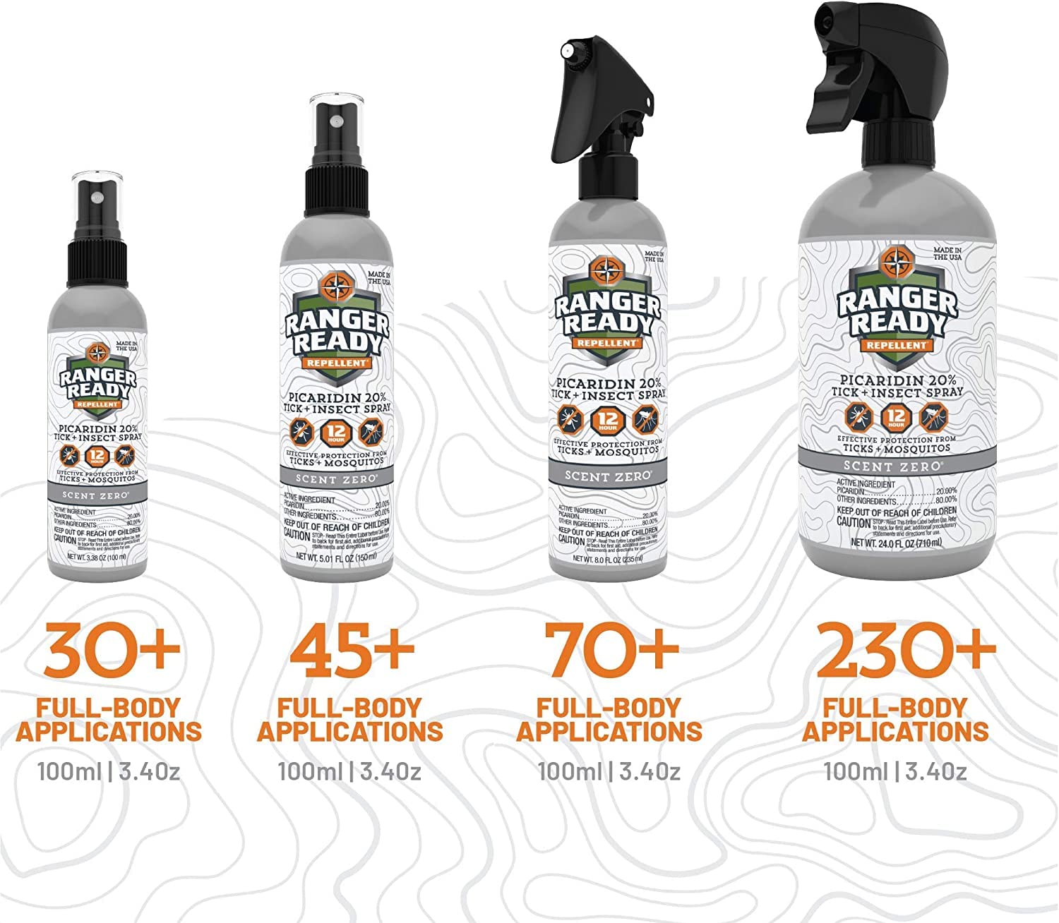 Ranger Ready Picaridin Insect Repellent Spray

