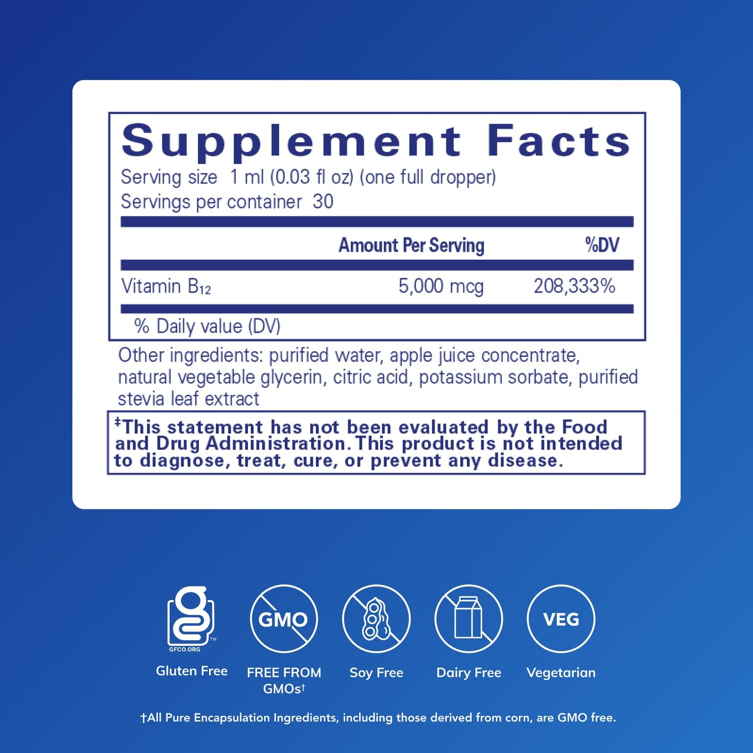 Pure Encapsulations B12 Methylcobalamin Vitamin B12 | Energy

