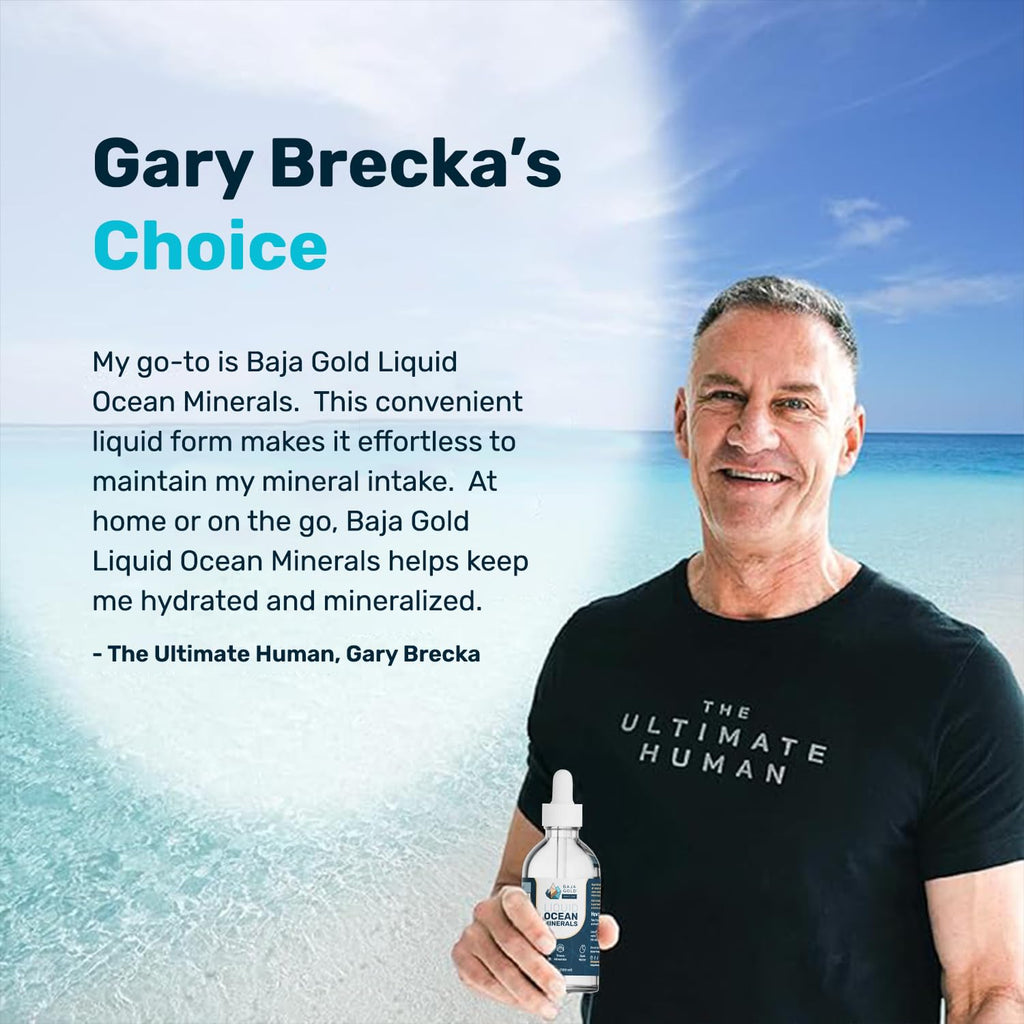 Liquid Ocean Mineral Drops by Baja Gold - Ionic Electrolyte

