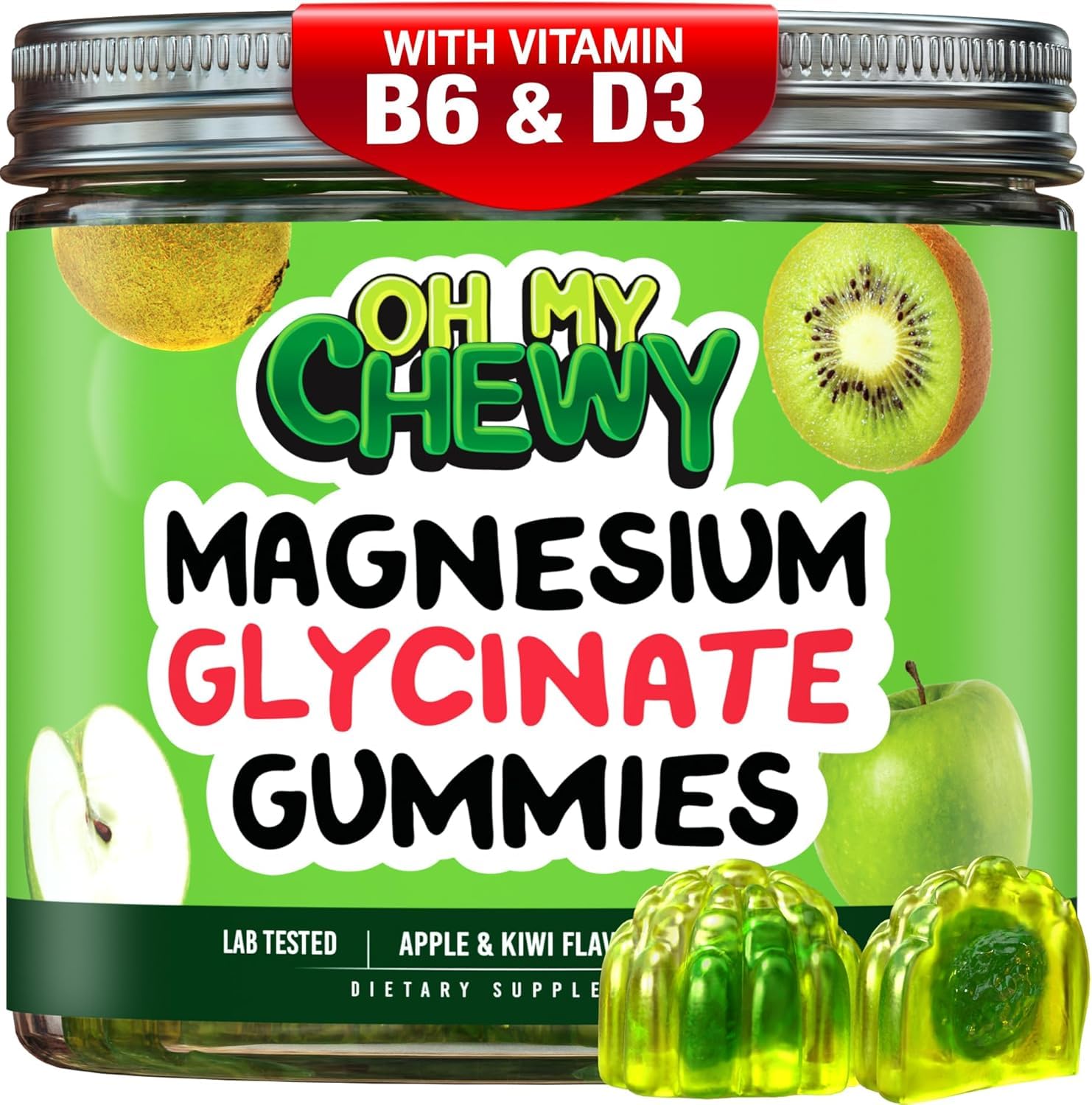 OH MY CHEWY Magnesium Glycinate Gummies for Sleep Support

