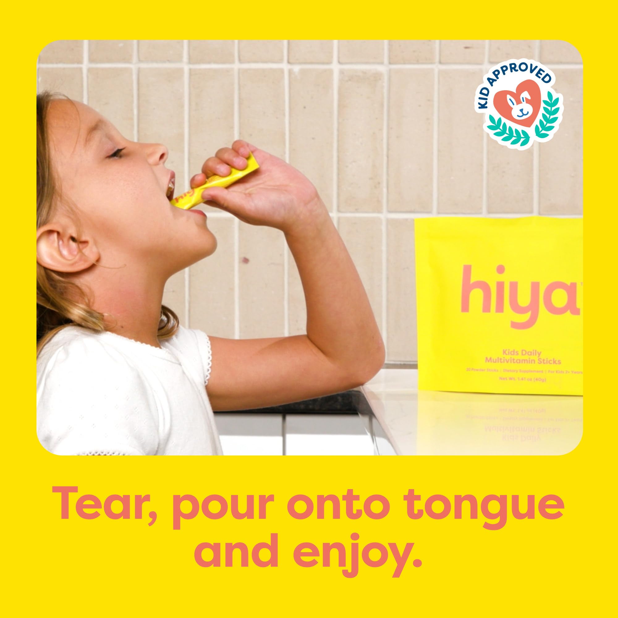 Hiya Kids Multivitamin – Sugar-Free Daily Vitamin for Growth

