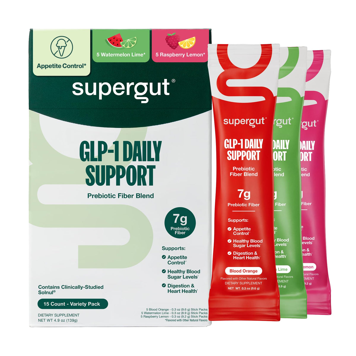 Supergut GLP-1 Daily Support - Plant-Based Fiber Drink Mix