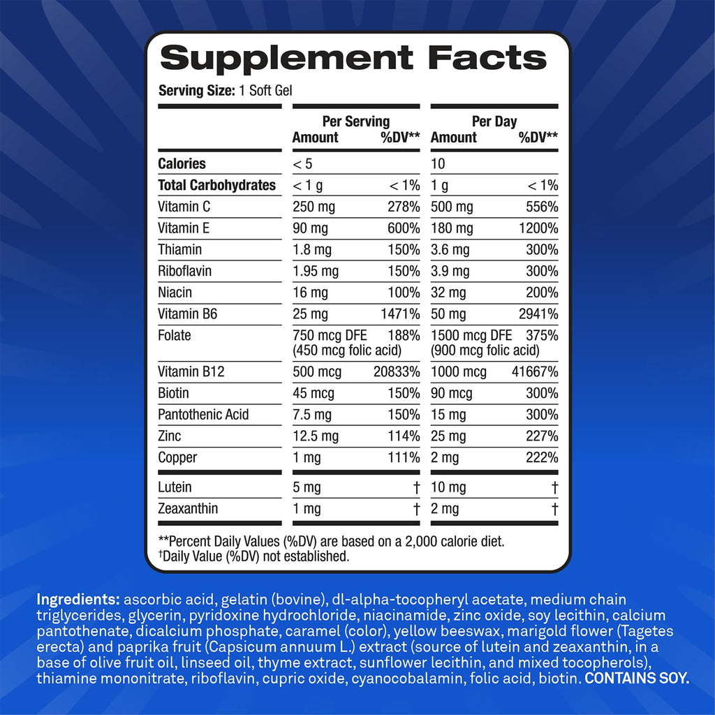 PreserVision Eye Vitamins Macular Support Softgels

