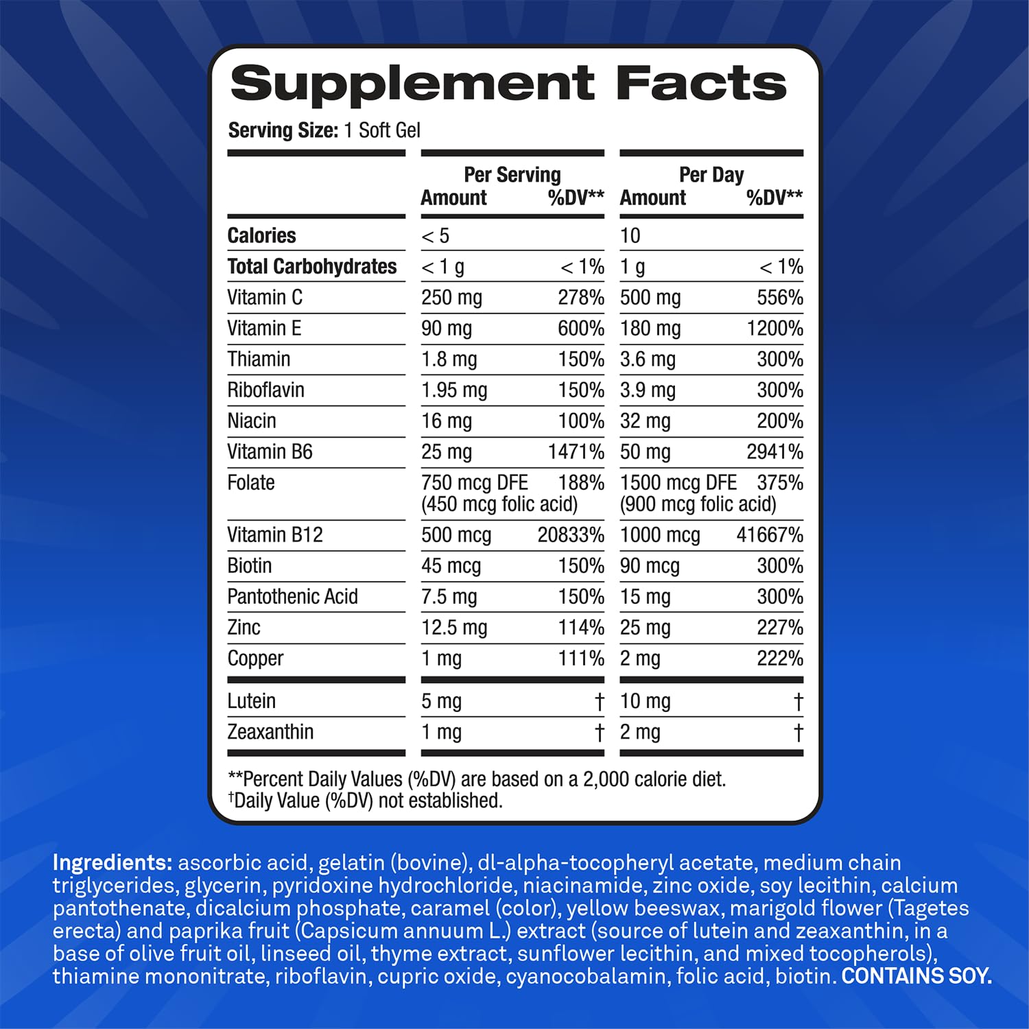 PreserVision Eye Vitamins Macular Support Softgels

