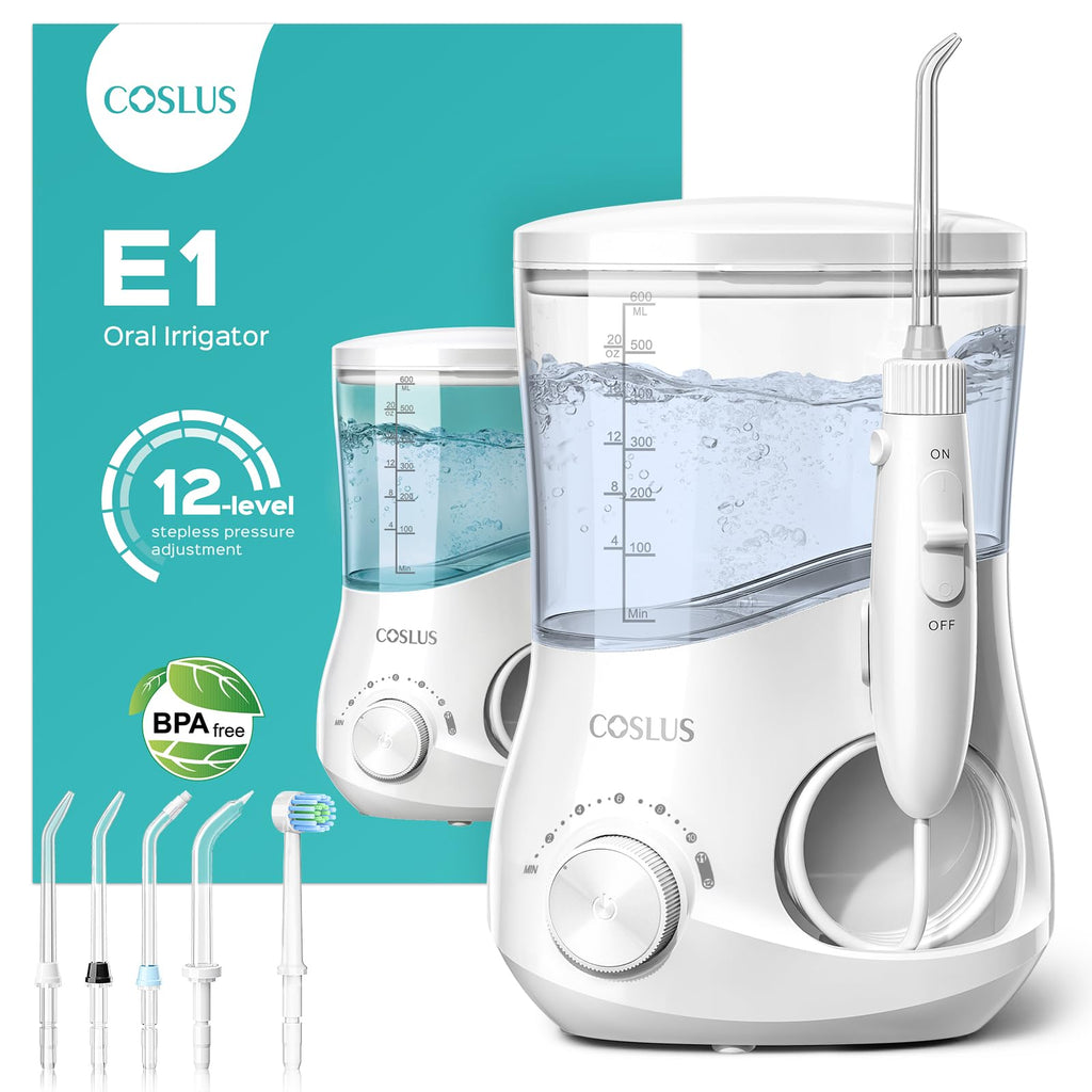 COSLUS E1 Electric Water Flosser for Teeth | Home-Use

