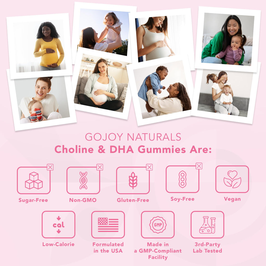 GOJOY NATURALS Prenatal Gummies with Choline & DHA

